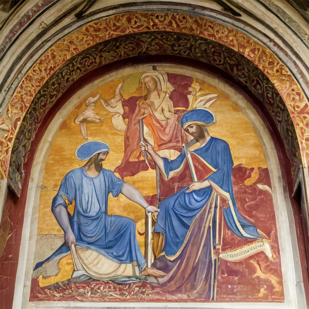 fresco style painting medium